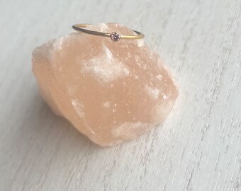 Gold-Filled Pink Stone Ring