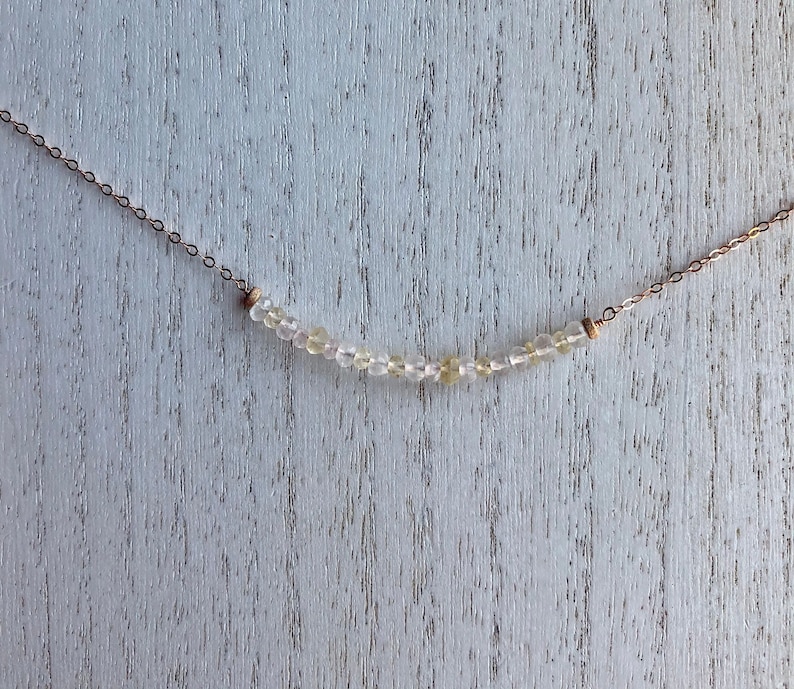 Multi Gemstone Bar Choker