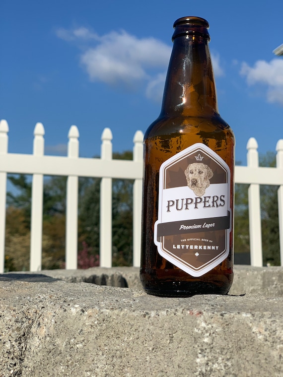 Puppers 6 Pack Beer Stickers Letterkenny 12, 24, 48 Pack Available More  Bang for Your Buck Pricing 