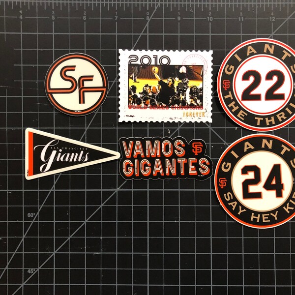SF Die Cut Autocollants en vinyle 6-pack