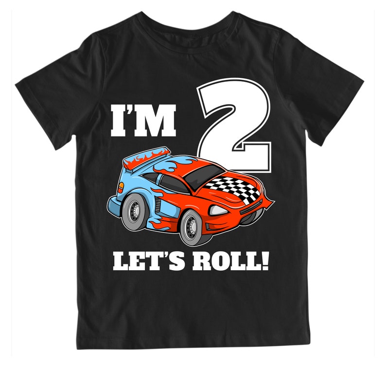 Race Car 2nd Birthday Party T Shirt Racing Car Shirt Etsy