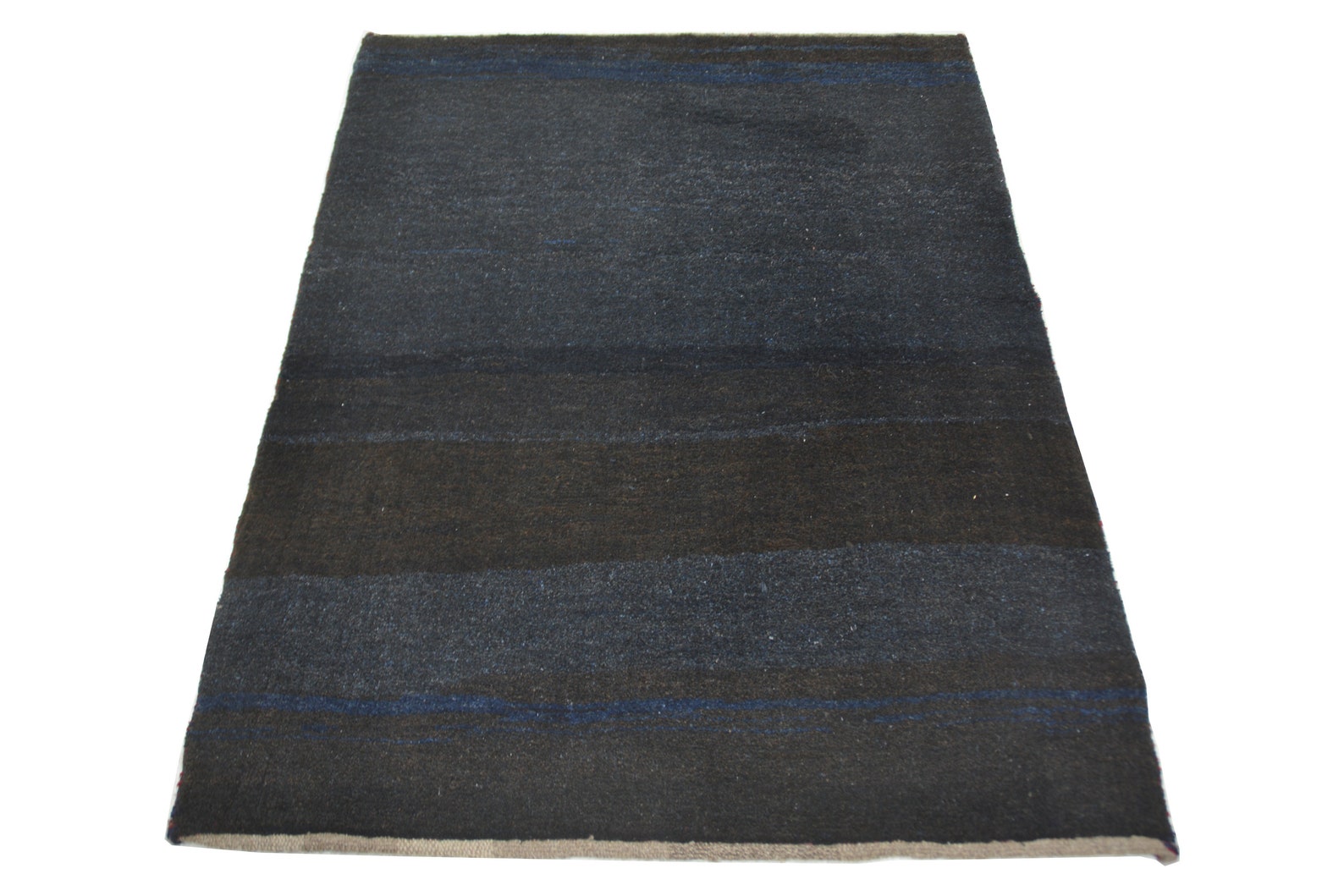 no. 332 Hand-knotted Original Carpet rug Gabbeh wool on wool approx. 142 x 104 cm ( 4.7 3.4 ft. )