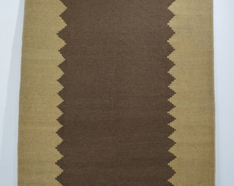 no 460 Handmade rug carpet Nomad Kelim unique item nature color wool on wool quality Kilim 226 x 157 cm. ( 7,4 x 5,2 ft. )