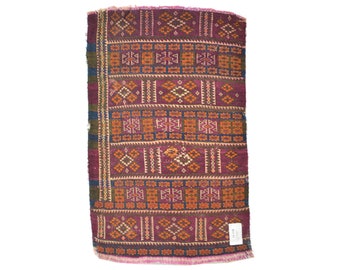 nr 15512 Tapis Original Turkmen Kelim Suzani tapis antique laine sur laine ca 80 x 51 cm. ( 2,6 x 1,7 ft. )