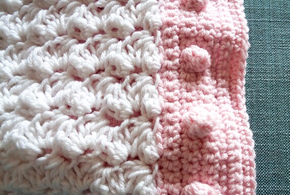 pink bobble blanket