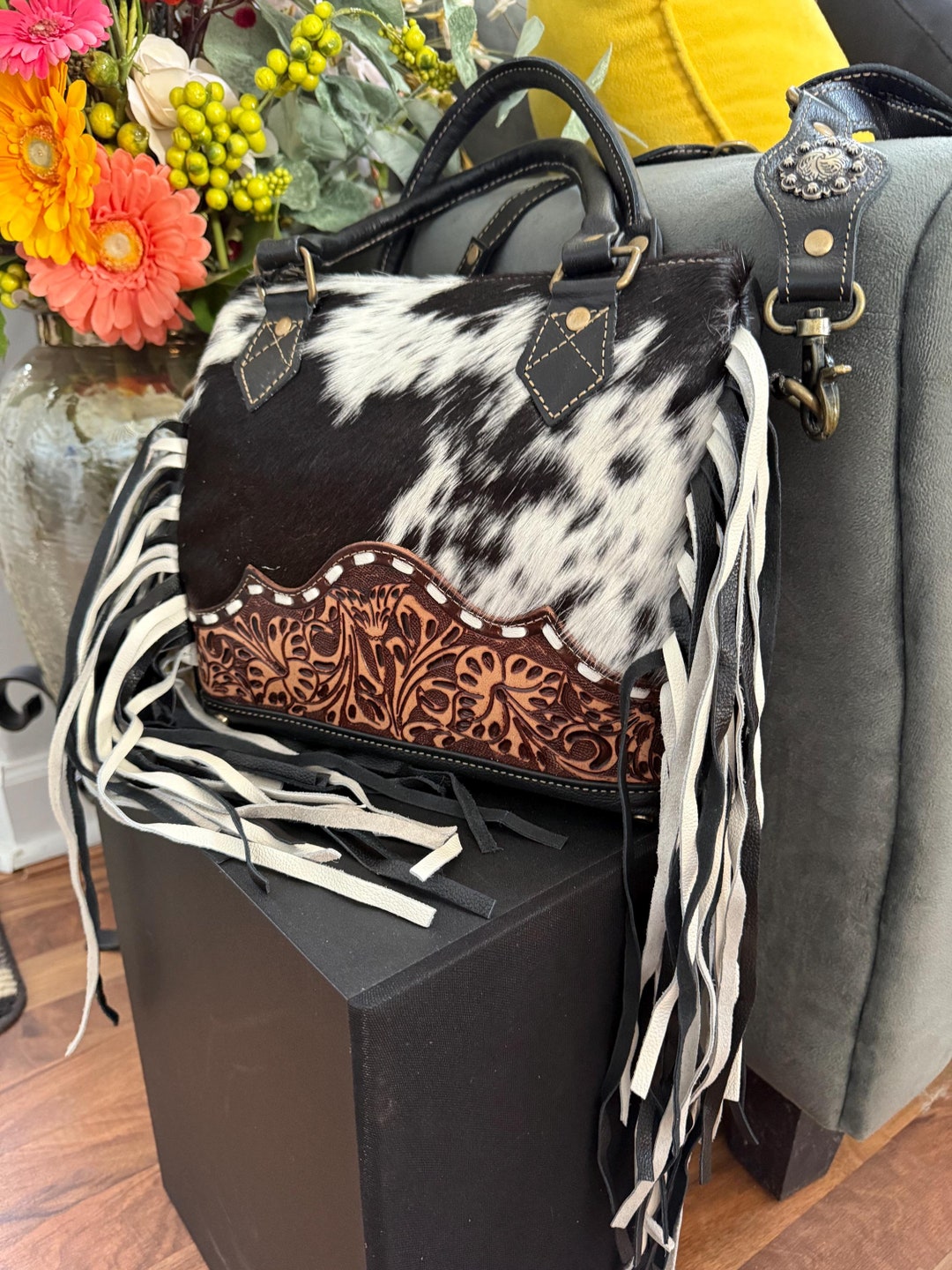 Myra Prairie Concealed Carry Bag in Brindle Mint main image 1