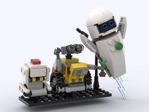 Moc Wall E Family Wall E Eve And Mo Instruction Only Etsy