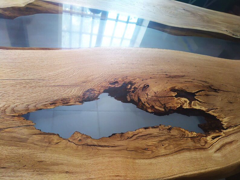 Live Edge River Table Top Clear Epoxy Etsy