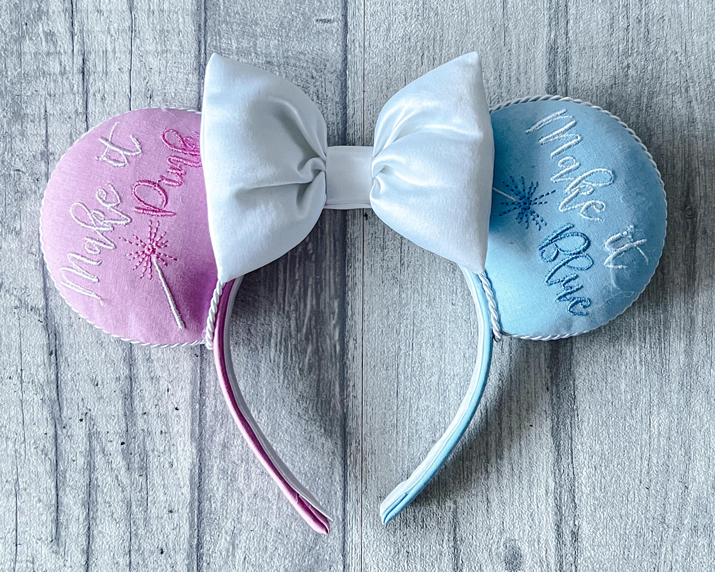 Aurora Ear Headband 2025 – Sleeping Beauty Make It Pink Make It Blue The New Princess Aurora Pink/Blue Ears arrived today at the  main image 2