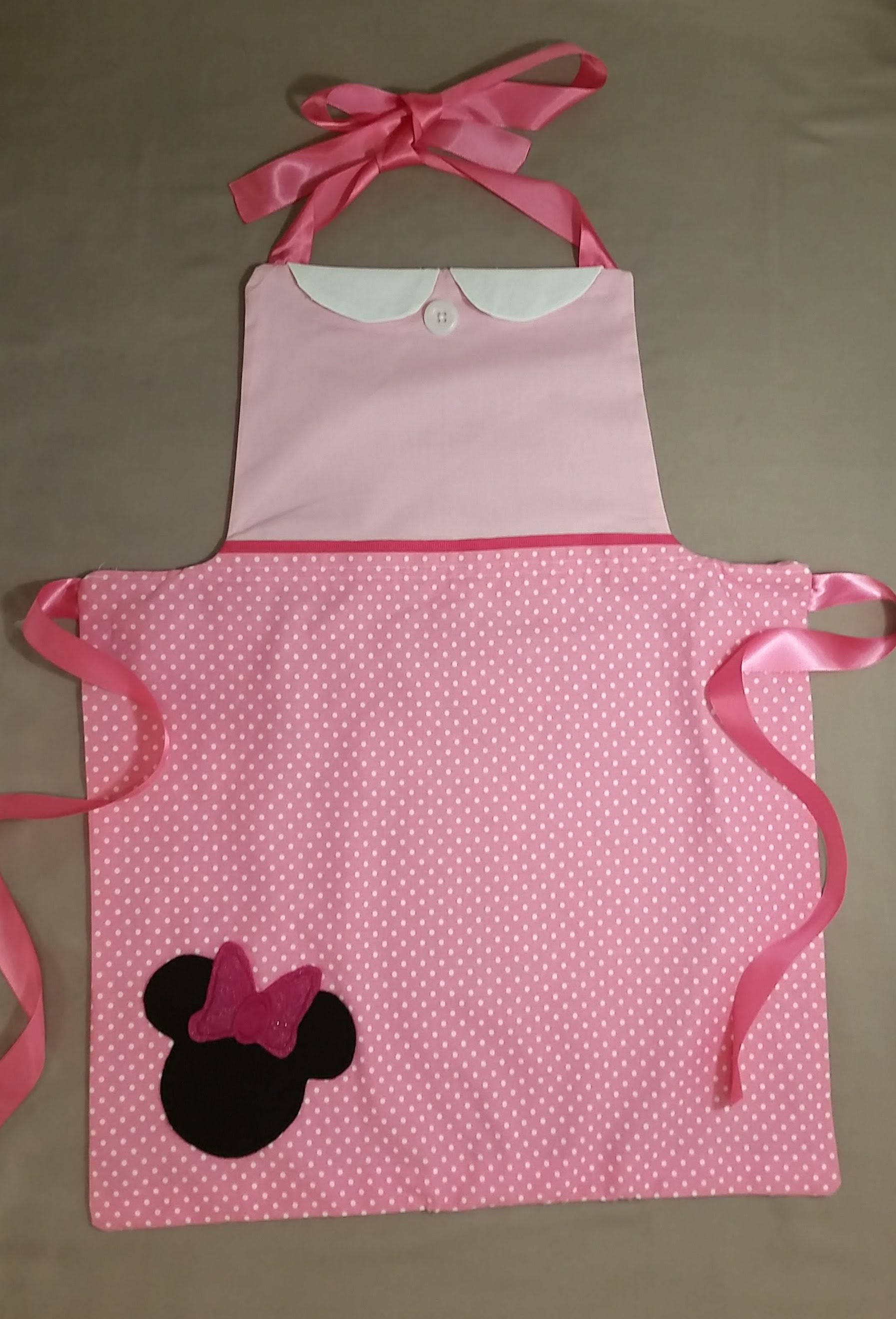 Minnie Mouse Inspired Dress Up Apron Etsy