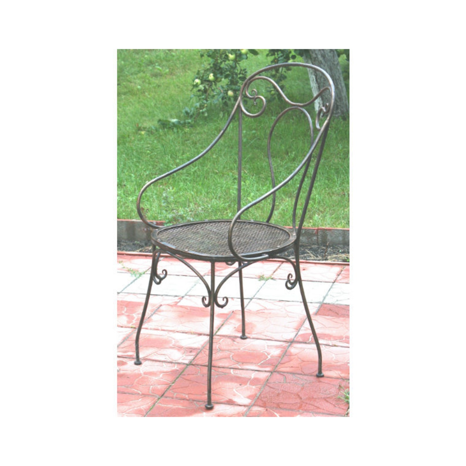 Hand Chair, Wrought Iron Chair, Iron Stool, Garden Chair, Steel