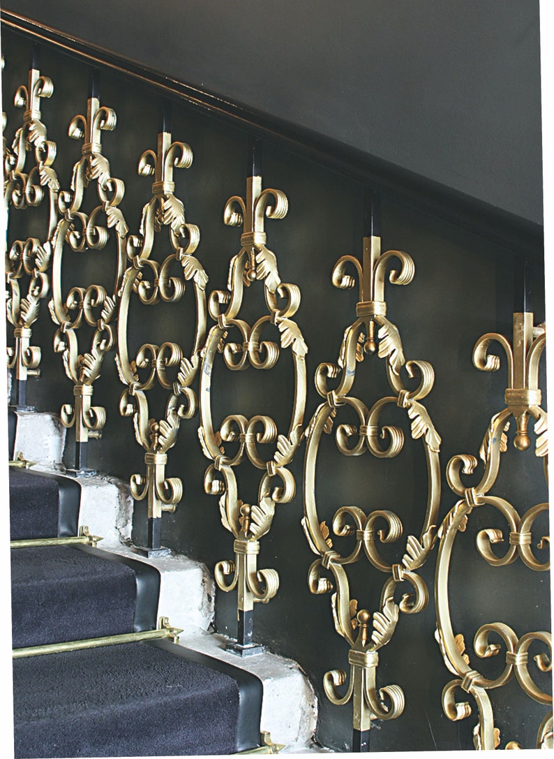 Custom Wrought Iron Stair Railing, Wrought Iron Balusters, Wrought Iron