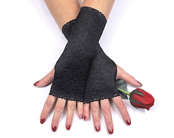 Fingerless Gloves Womens, Black Gloves, Goth Accessories