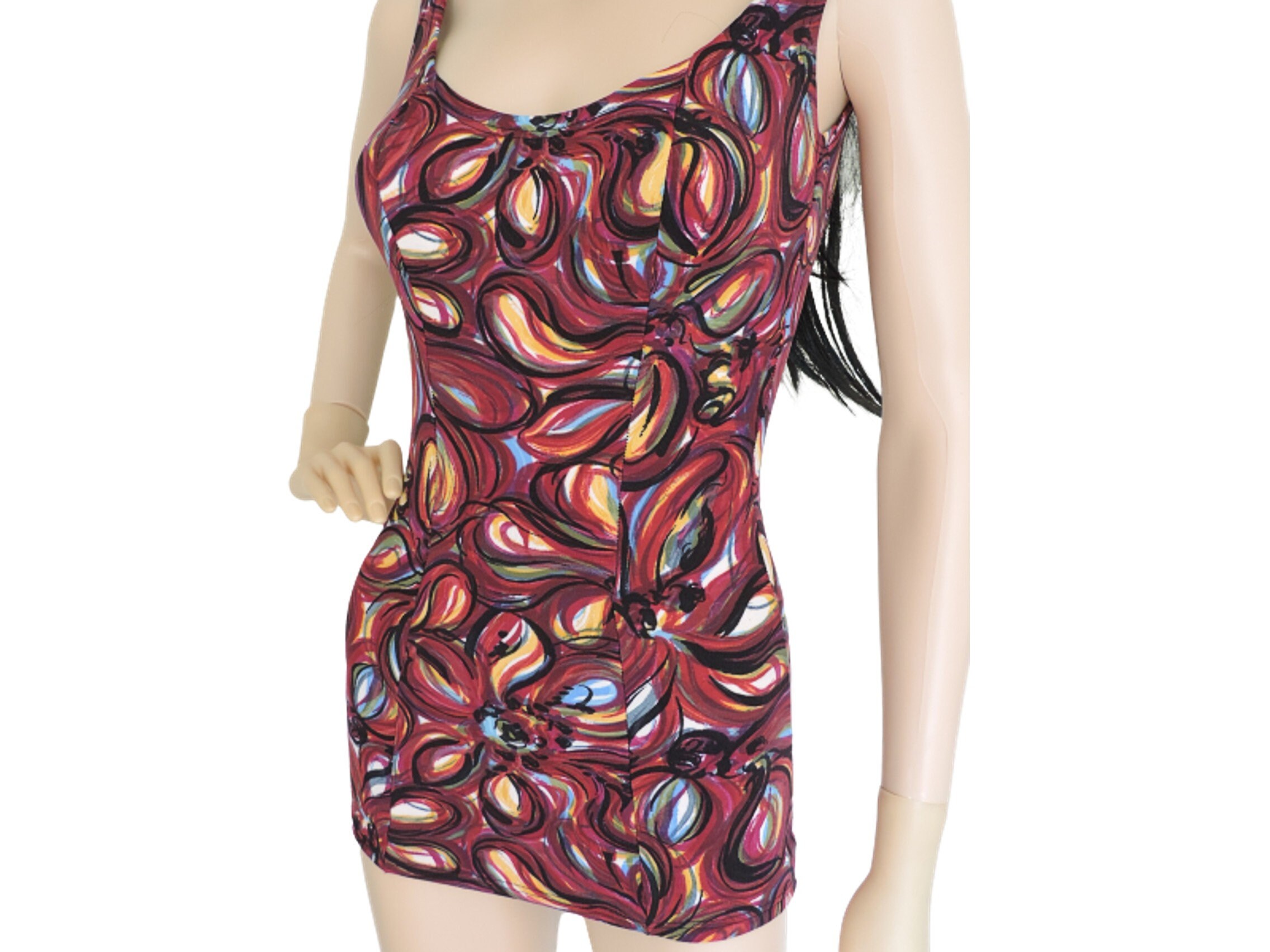 60s Pin up Girl Swimsuit Vintage Skirted Bathing Beauty Etsy