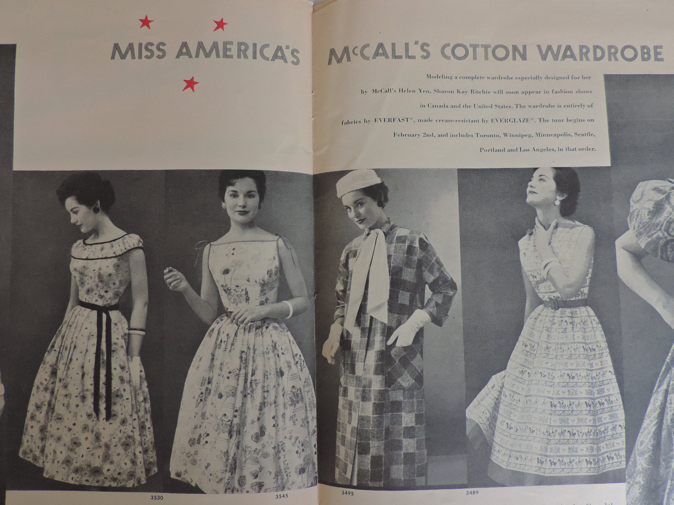 Vintage 50s McCalls Pattern Book Illustrated 50s Fashions Etsy