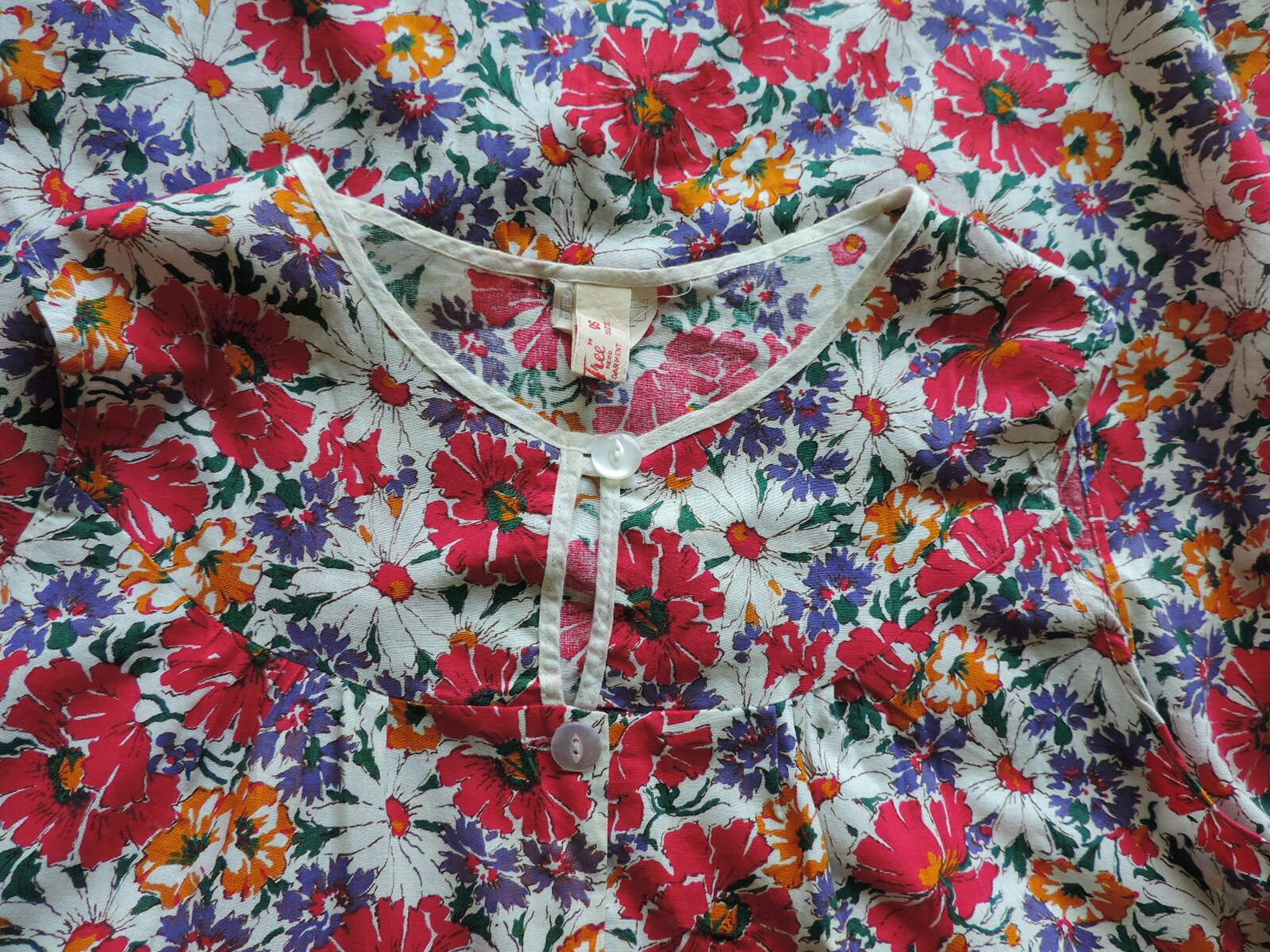 Vintage 60s Overall Apron by Beech Tree Floral Pinny With - Etsy UK