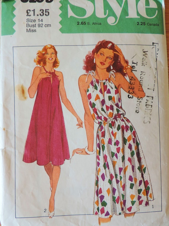 Vintage Sewing Pattern 80s Dressmaking Pattern Two Versions - Etsy