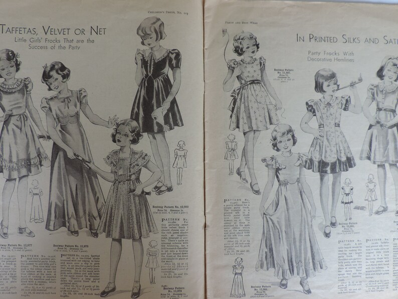 1930s Bestway Sewing Pattern Catalogue Original Dressmaking Etsy