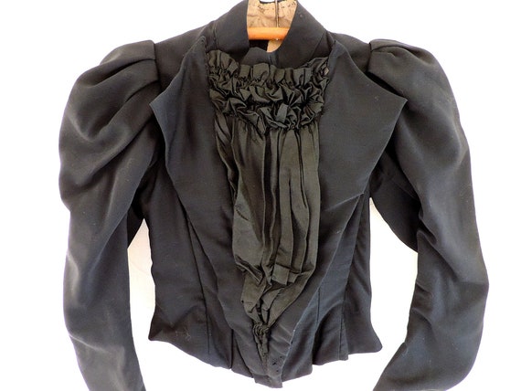 Genuine ANTIQUE 19th Century VICTORIAN Mourning Co