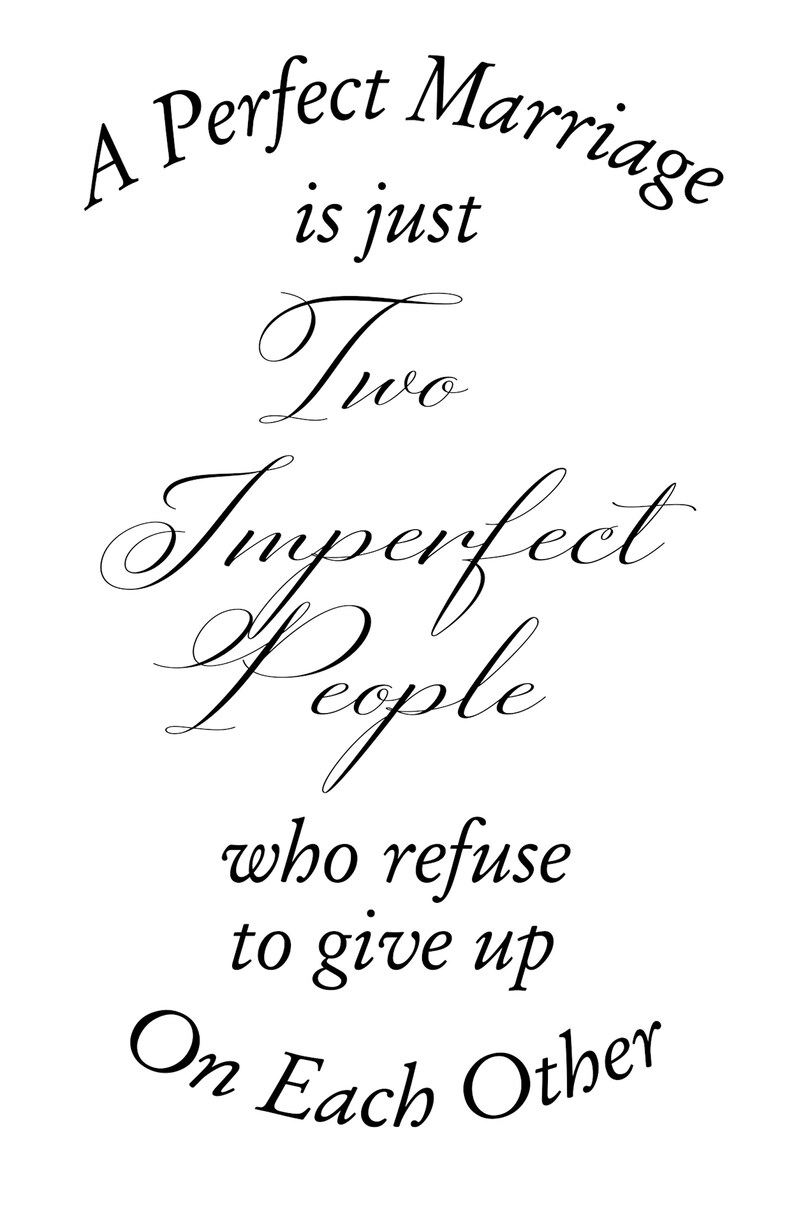 Download Love Quote SVG. Perfect Marriage is Just Two Imperfect ...