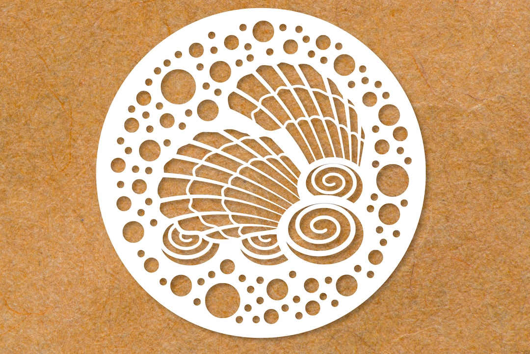 Shellback Stencile Shell Digital Stencil Templates SVG PNG Eps Pdf Files Mylar - Etsy ...