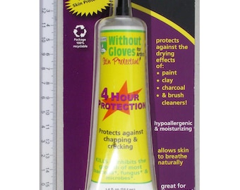Skin protectant without gloves for artists.