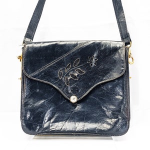 Vintage Square-shaped Handbag in Genuine Leather From the 70s - Etsy