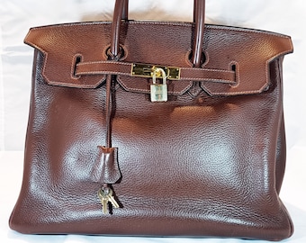 2.2cm Wide Swift Leather Shoulder Strap for Harnais Birkin 