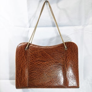 Vintage 1940s Lizard Print Eco-Leather Handbag