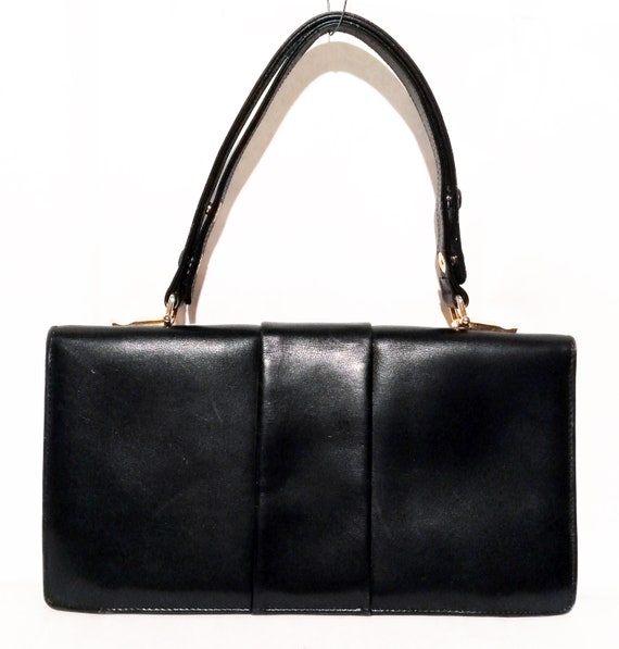 Original vintage leather handbag from the 1960s - image 2