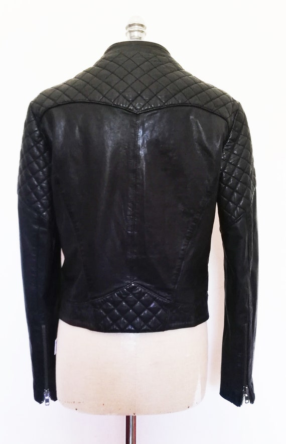 Vintage Biker Style Jacket in Real Leather, Original From