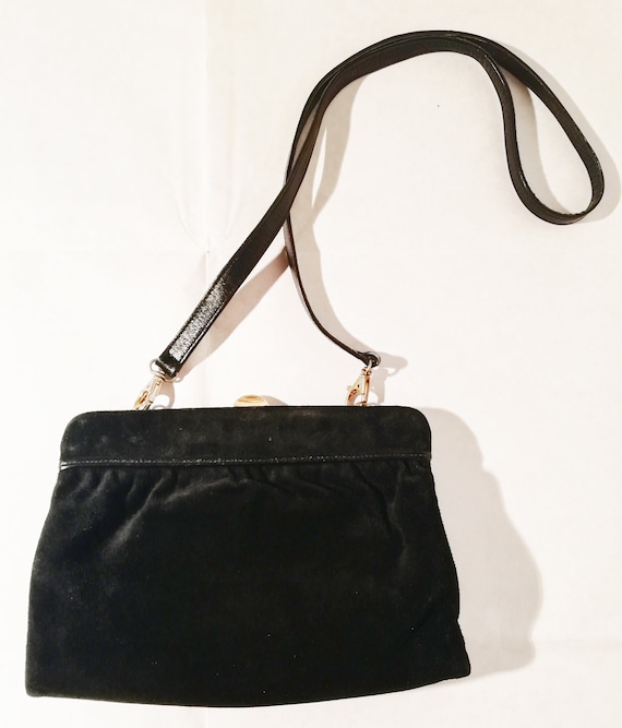 NIKI MILANO Vintage 70 s Suede Leather Shoulder Bag Etsy