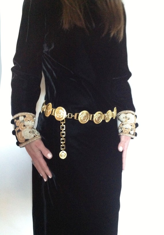 Astrolabium Lot Geruststellen VERSACE 90s Medusa Belt-versace Belt 90s - Etsy