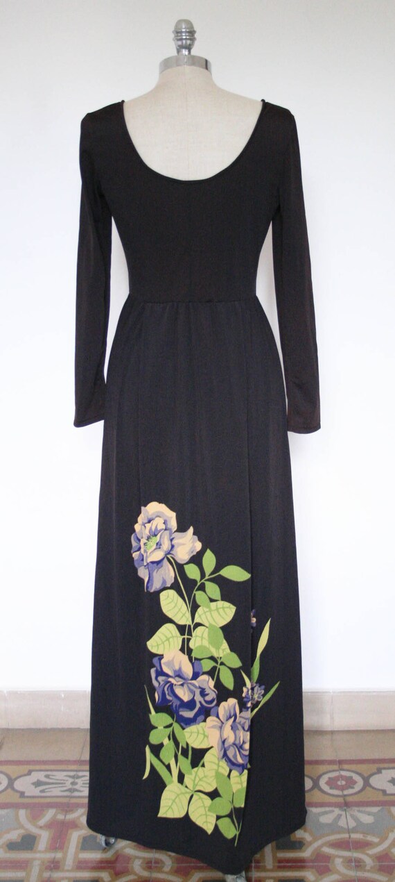 Long 70s vintage dress-70s dress