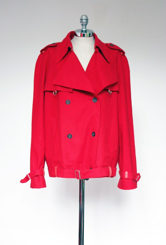 JIL SANDER giubbotto vintage anni '90-wool jacket