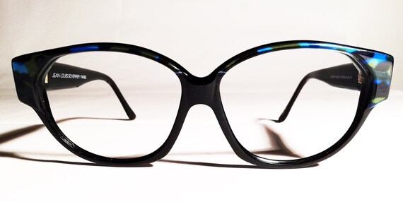 Lunettes De Soleil Vintage JEAN LOUIS SCHERRER Années 70 - Monture Violette Oversize XXL - Occasion Rétro