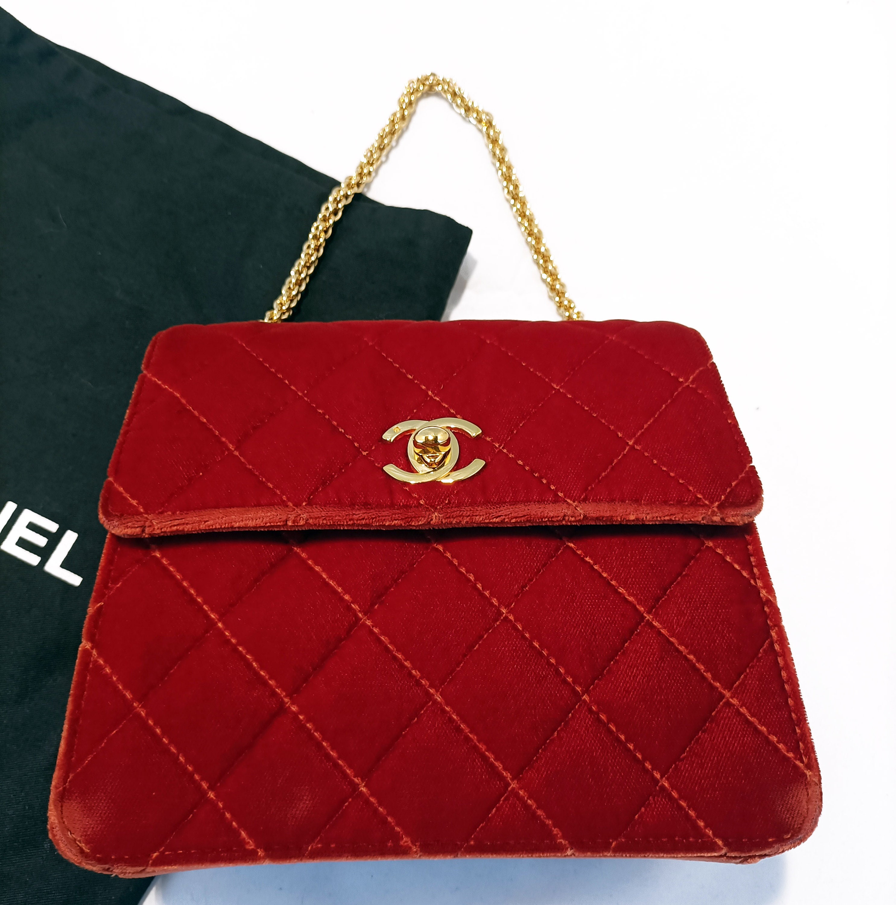 CHANEL, BEIGE FLAP BAG OF QUILTED CAVIAR AND SUEDE WITH MATTE GOLD TONE  HARDWARE, Handbags & Accessories, 2020