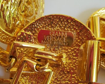 VERSACE Amazing Original Vintage Medusa Belt From the 90s UK