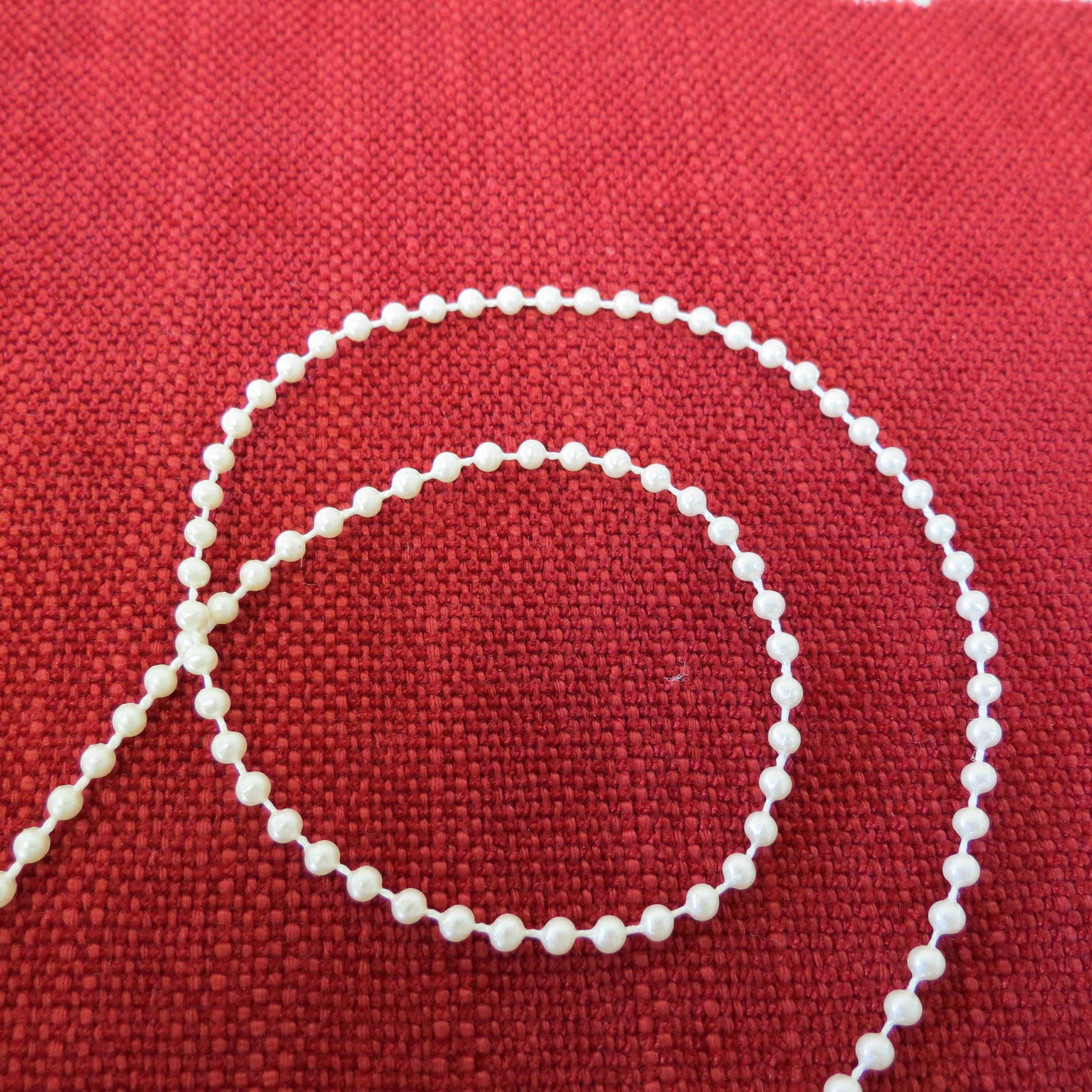 Cream 3mm Round Pearl Trim Bead Pearl Trim Craft Pearl Sold Etsy