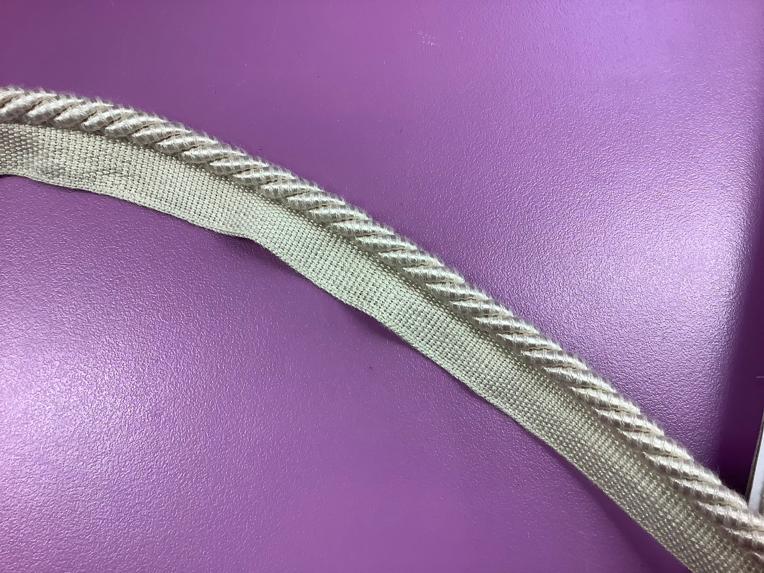 Flanged. Cord 6 Mm and 8mm White or Cream Etsy UK