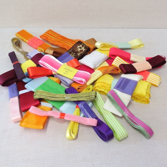 Assorted Satin Ribbon Bundle, Sewing Craft Ribbon (25 Bundles, 3m Length)