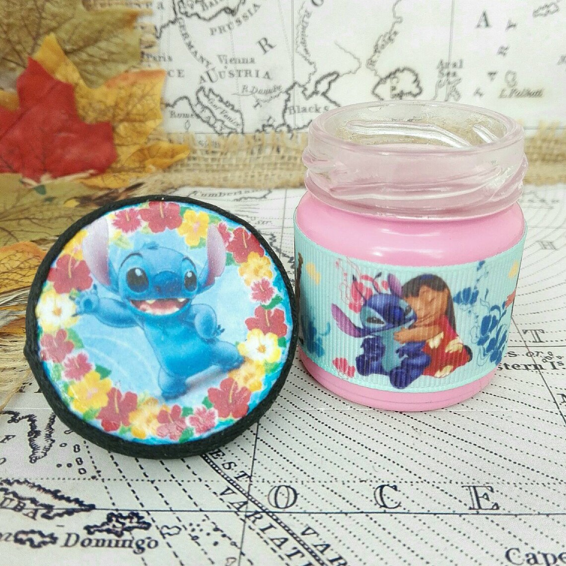 Stash Jar Lilo and Stitch Inspired 2 Sizes Secret Etsy