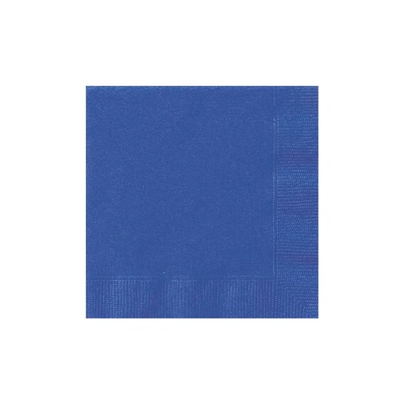20 Royal Blue Napkins Etsy