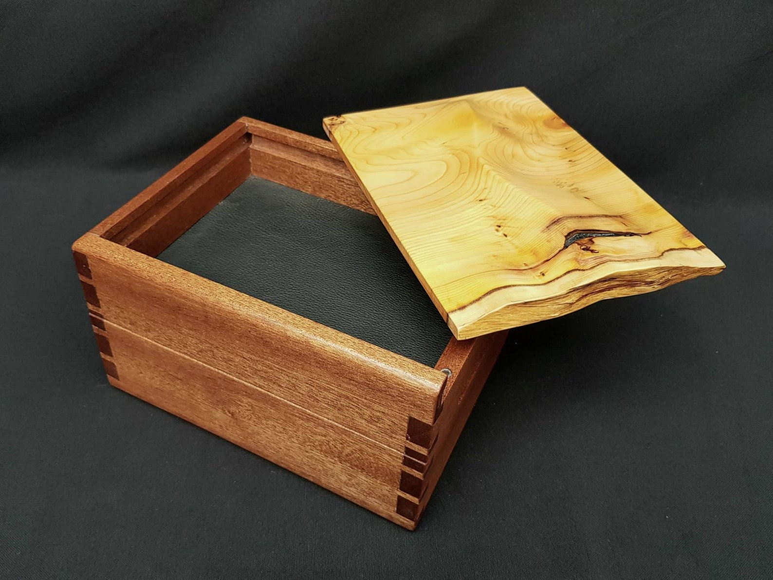 Handmade wooden box multipurpose box live edge box hand Etsy