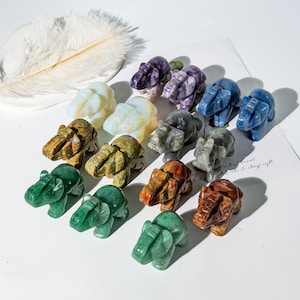 Wholesale Mixed 8 Crystal Small Elephants Healing Crystal