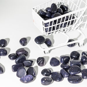 Wholesale 1 lbs Natural Blue Sand Stone Crystal Tumbles  Blue Sand Stones Healing Crystal