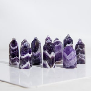 Wholesale Lot 1/2 lb Natural Dream Amethyst Tower Obelisk Point Wand Healing Crystal Gift Home Decor, Healing Crystals, Energy Crystals