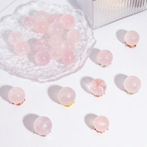 Wholesale Lot 1/2 lbs Natural High-Quality Rose Quartz Spheres Healing Crystal