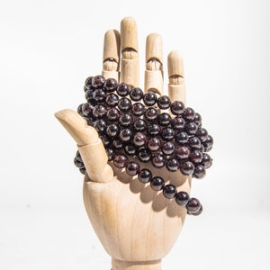 Wholesale lot 6 Pcs Natural Garnet 8mm Crystal Healing Stretch Bracelet