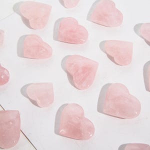 Wholesale Lot 100g Natural Rose Quartz Hearts Healing Crystal Cluster